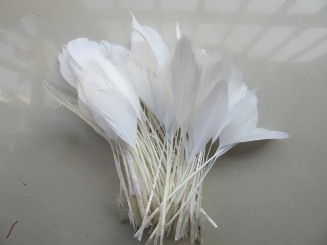 Новинка! 20 шт. гусиное крыло белого цвета с перьями длина 13 18 см|goose wing feathers|wings