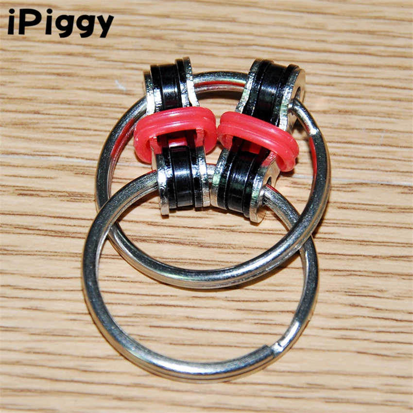 Фото Кольцо для ключей ручной Спиннер три спиннера снижение стресса EDC игрушка