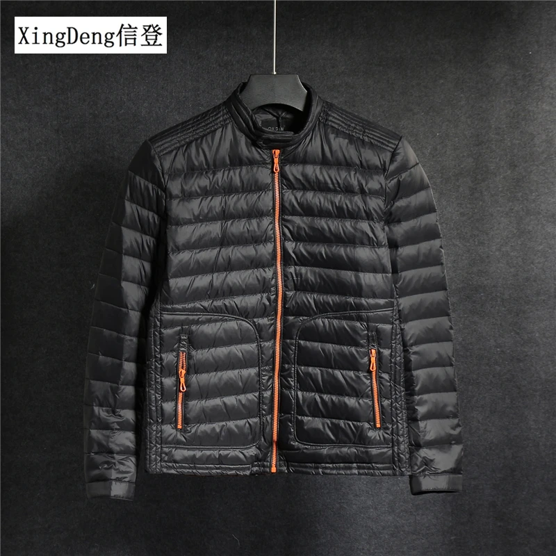 

XingDeng 2018 new 90% White Duck Jackets Men Light fashion Jackets Warm Outwear Coat Winter warm Jacket windproof clothing
