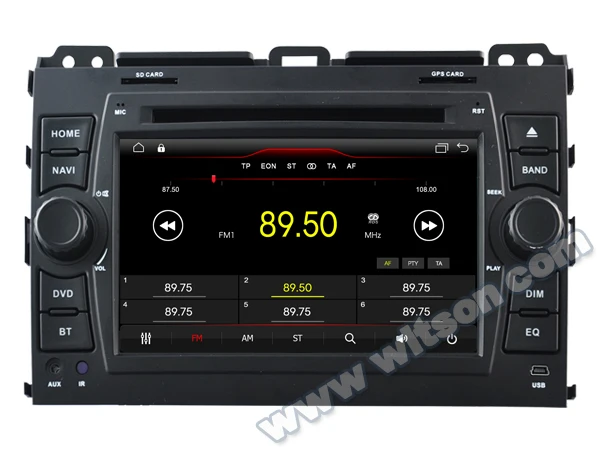 WITSON Android 9 1 2 Гб ОЗУ 16 флэш радио для автомобиля TOYOTA PRADO 120 серия Авто Стерео