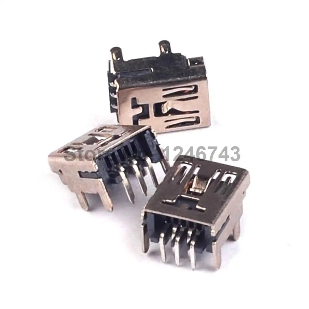 20 шт. мини коннектор DIP Type Mini USB 5 PIN Socket 90 Socket|socket holder|socket 604socket system |