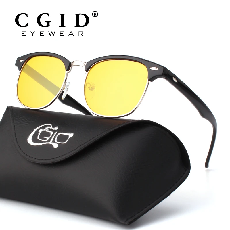 CGID мужской классический дизайн блокирование синий свет 100% UV400 защиты компьютера