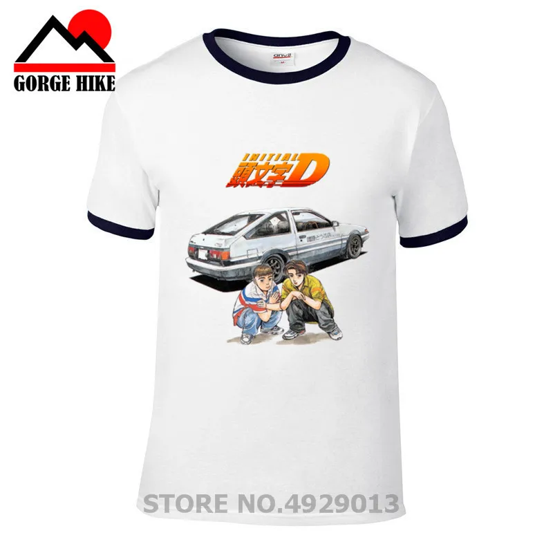 Мужская футболка Takumi Fujiwara Tofu с надписью D Manga HachiRoku Shift Drift брендовая одежда для