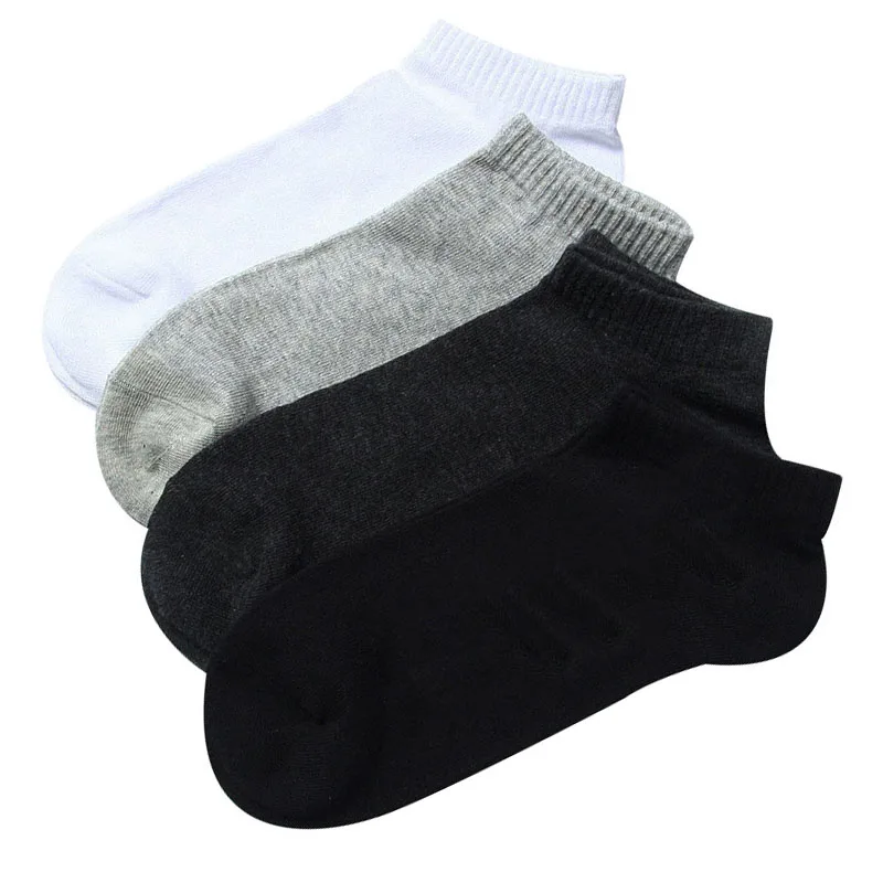 Urgot 5 пар большого размера плюс 46,47, 48 мужские носки деловые повседневные короткие носки Универсальные однотонные хлопковые носки Calcetines Hombre - Цвет: F Random mixing