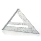 Треугольная линейка для деревообработки, 7 дюймов, алюминиевый сплав, метрический дюйм, 90 градусов, 45 градусов, прямоугольная треугольная линейка
