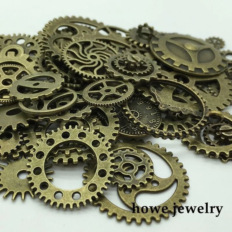 Смешанные 100 г steampunk шестеренки и винтики часы руки Ювелирные изделия пальцы