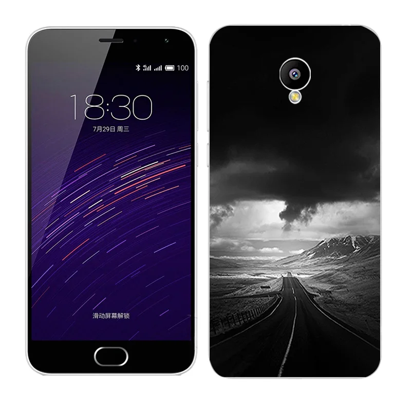 Чехол для Meizu M2 mini Meilan 2 5,", Чехол для телефона с пейзажем для Meilan 2 5,0", Чехол s, мягкий ТПУ для Meizu M2 Mini, чехлы