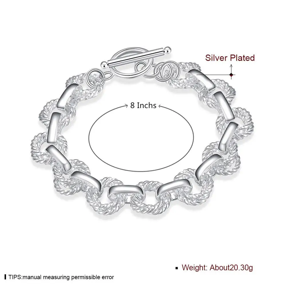 H319 последние Для женщин Стильный Дизайн серебряный браслет Прямая Продажа с
