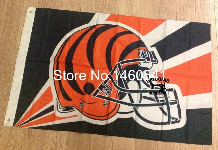 Cincinnati Bengals шлем освещения флаг 3ft x 5ft полиэстер Цинциннати Бенгалс НФЛ баннер