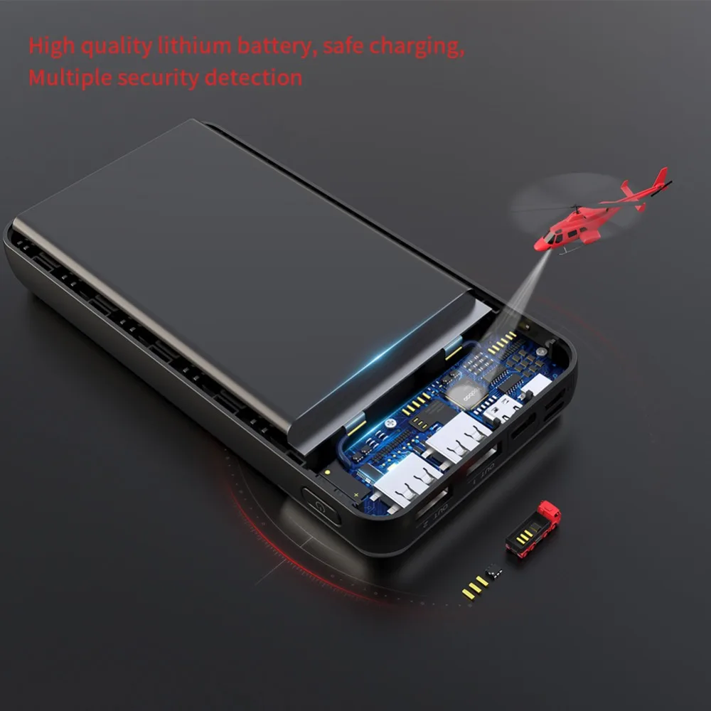Портативное зарядное устройство YOOBAO 20000 мАч и цифровой Дисплей для IPhone X 8