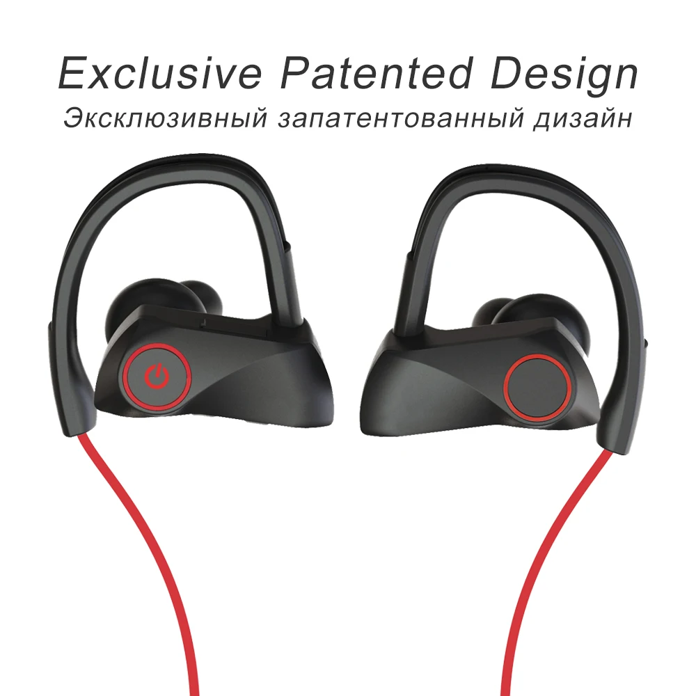 Chekenow спортивные Беспроводной Bluetooth наушники IPX7 Водонепроницаемый гарнитура с