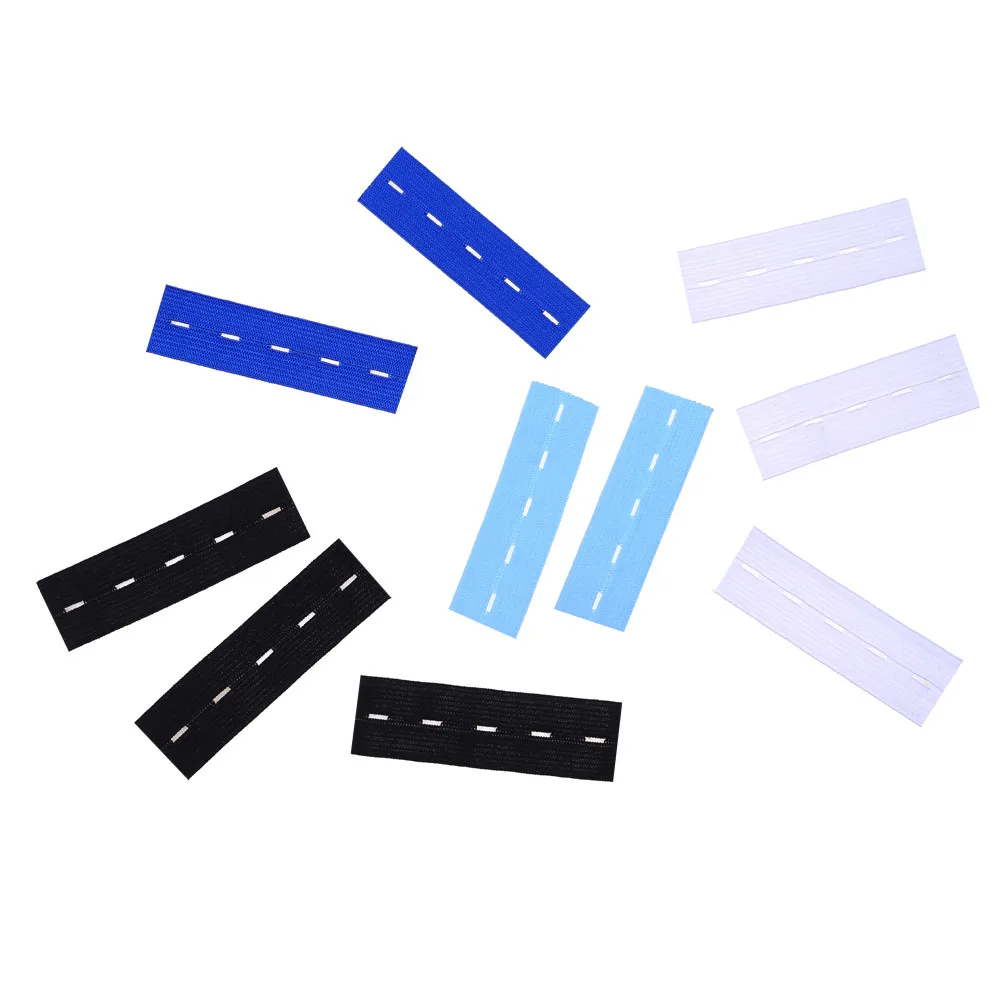 10 шт. эластичные растяжки для талии крепкие регулируемые брюки пуговиц