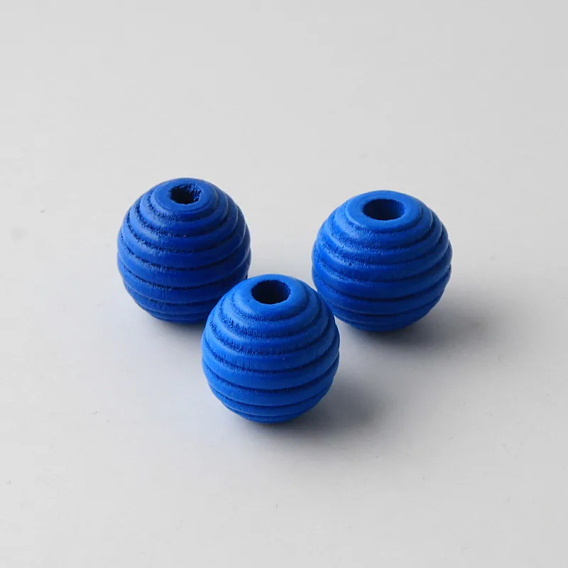 DIY 20pcs Thread Wooden Beads For Jewelry Making Crafts Kids Toys Teething Pacifier Clip 20mm Spacer Beading | Украшения и