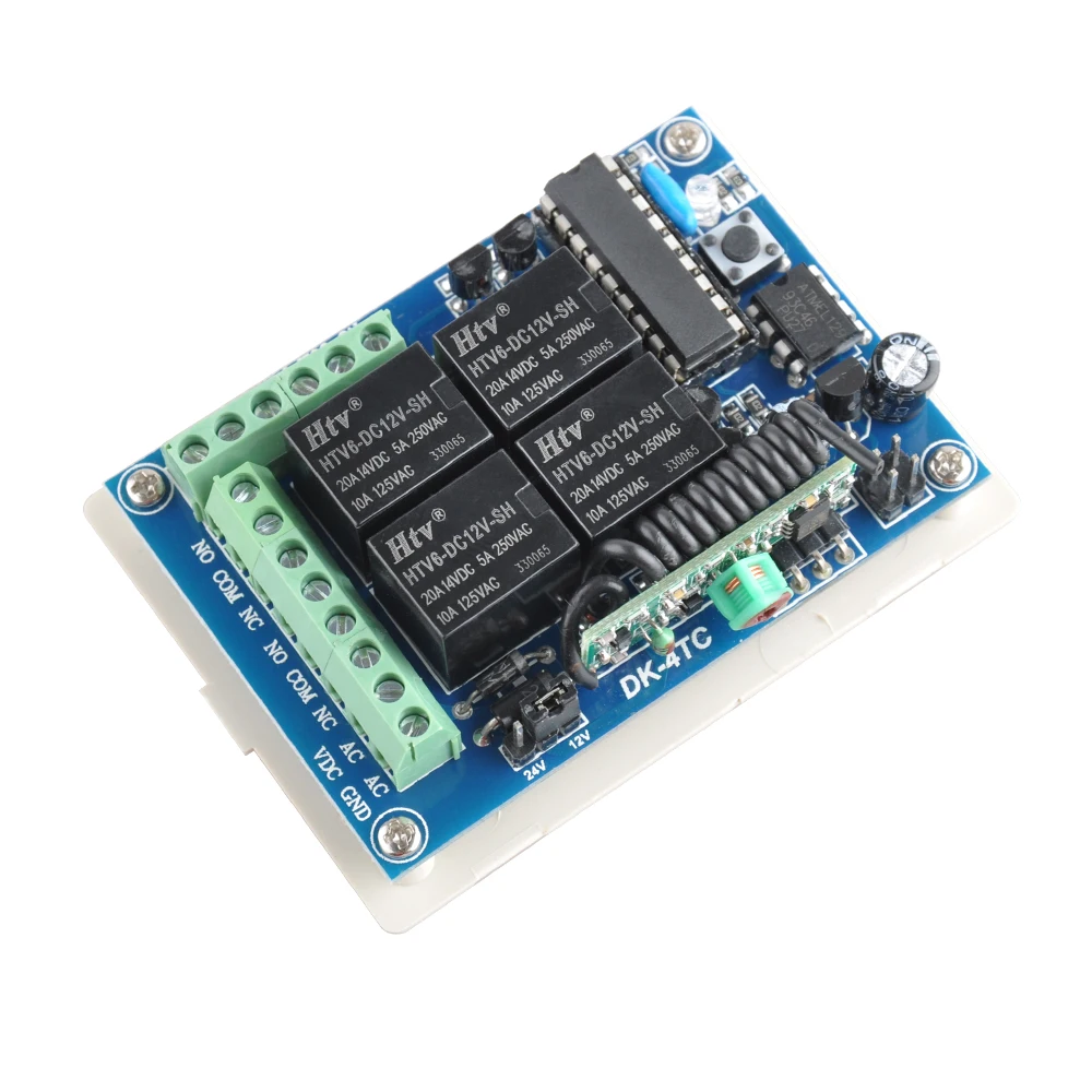 DC 12V 24V 4 канальный беспроводной пульт дистанционного управления выключатель