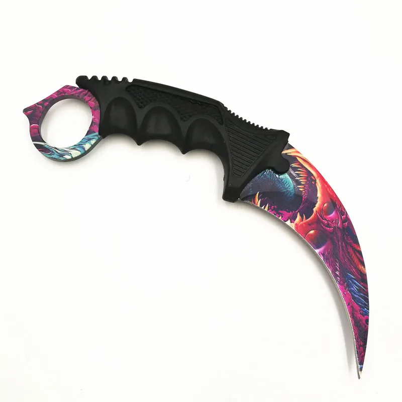 3D Monster HS инструменты CSGO Karambit охотничий нож в стиле игры "Counter-Strike" выживания тактический коготь нож Карманный Самообороны обидный кемпинг инструмент - Цвет: 3D Monster