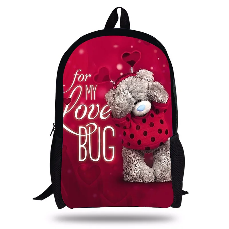 Новый 16 дюймовый рюкзак Mochila Infantil Teddy Me To You Bear детские школьные сумки для девочек