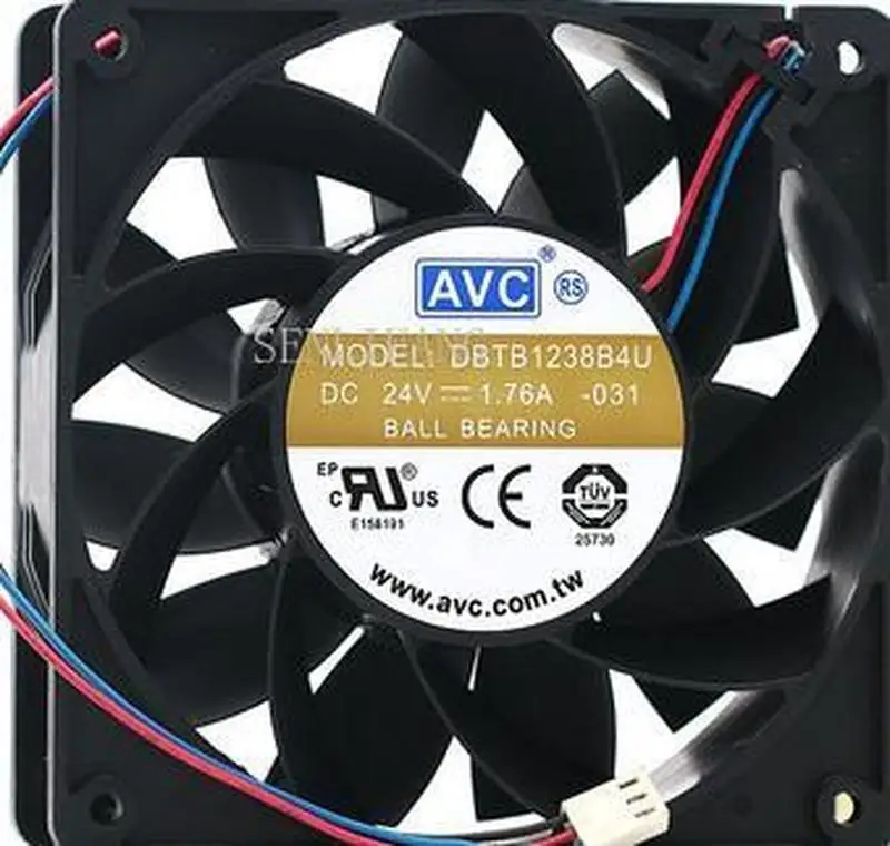 

DBTB1238B4U DC 24V 1.76A 12CM 12038 120*120*38MM 3-wires inverter cooling fan