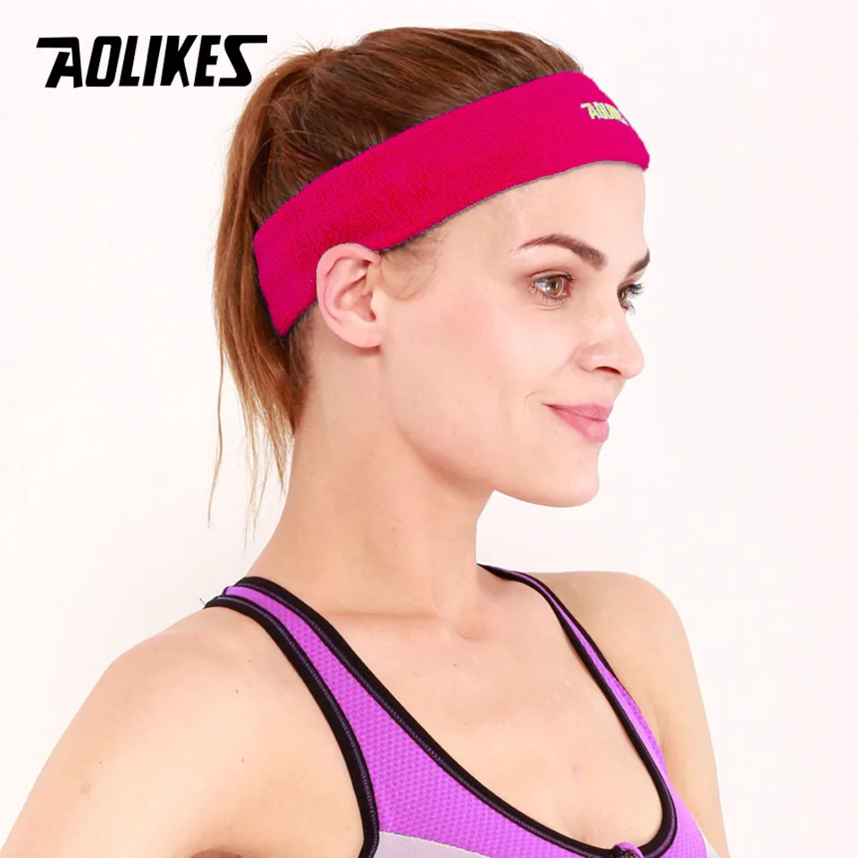 AOLIKES, 1 шт., высокое качество, хлопок, пота, повязка на голову для мужчин, Sweatband wo, для мужчин, для йоги, повязки на голову, потовые повязки, Спортивная безопасность