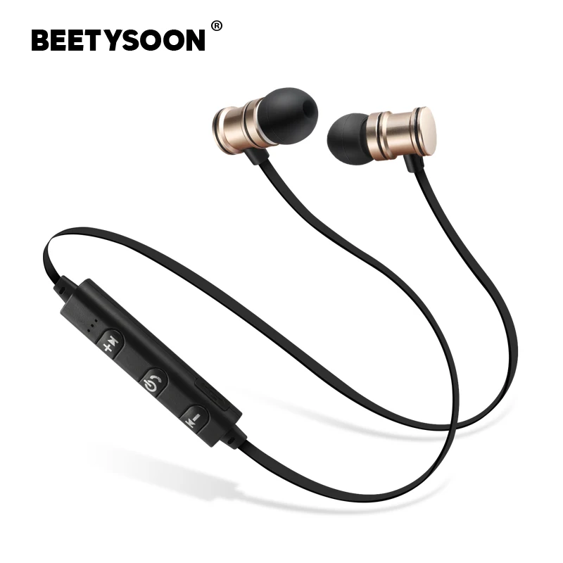 BEETYSOON 2018 новые спортивные наушники Bluetooth Беспроводной работает гарнитура стерео