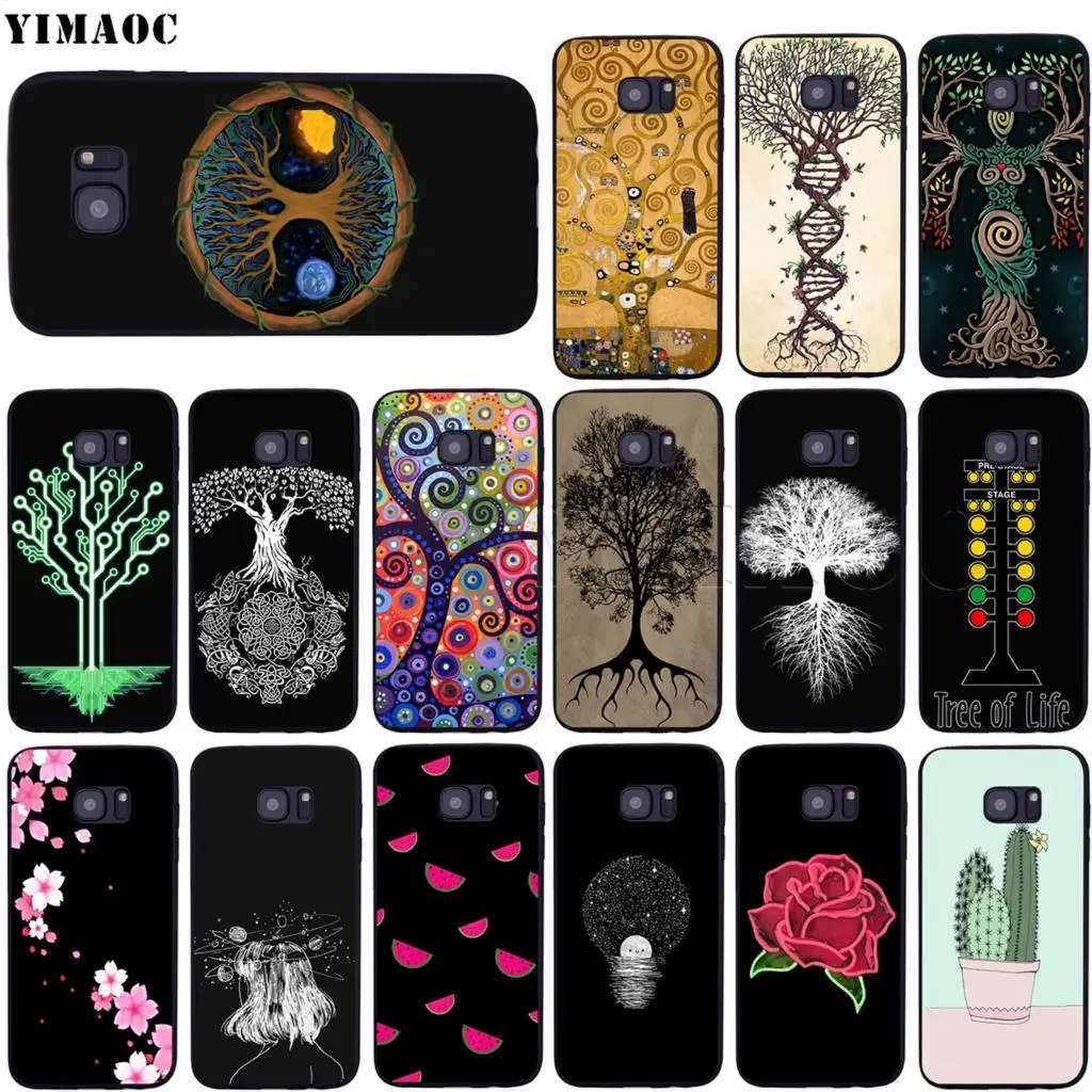 YIMAOC Древо жизни чехол для Samsung Галактики A7 A8 A9 A10 A20 A30 A40 A50 A70 M10 M20 M30 S10e J6