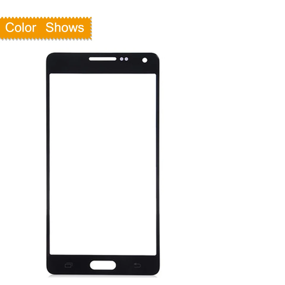 Сенсорный экран для samsung Galaxy A5 A500 A5000 SM-A500F A500F A500H сенсорный экран передняя панель стеклянная линза передняя внешняя ЖК-дисплей - Цвет: black no gift