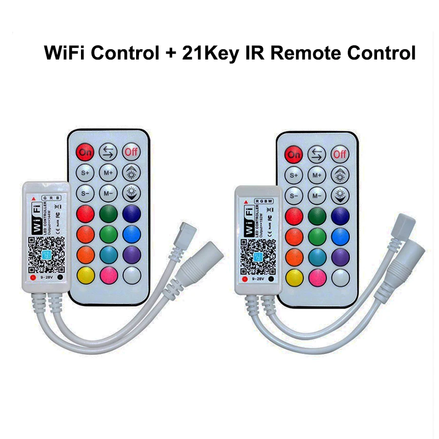 DC12V мини смарт 21 ключ RF пульт дистанционного управления RGB RGBW WiFi Музыка LED