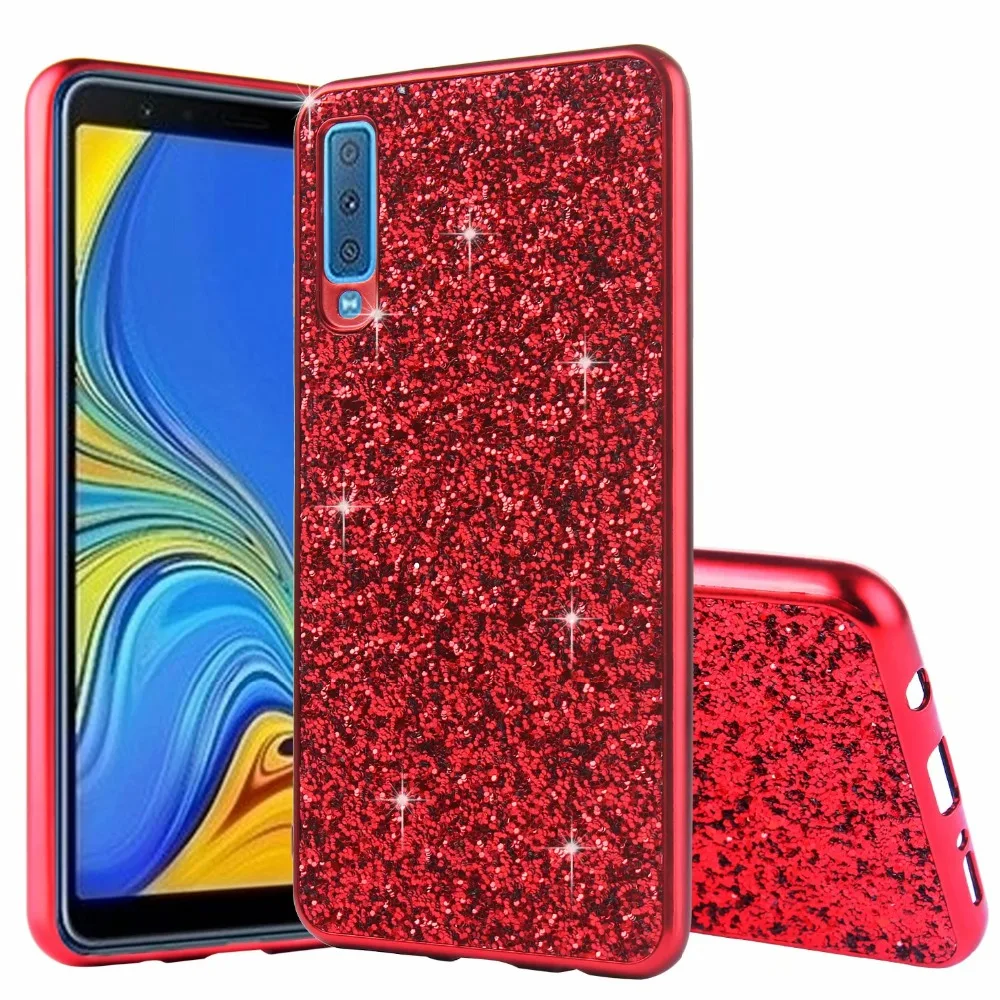Мягкий чехол из ТПУ с блестящими блестками для samsung Galaxy A7 A 750 чехол для samsung Galaxy A7 A750 6,0 дюйма