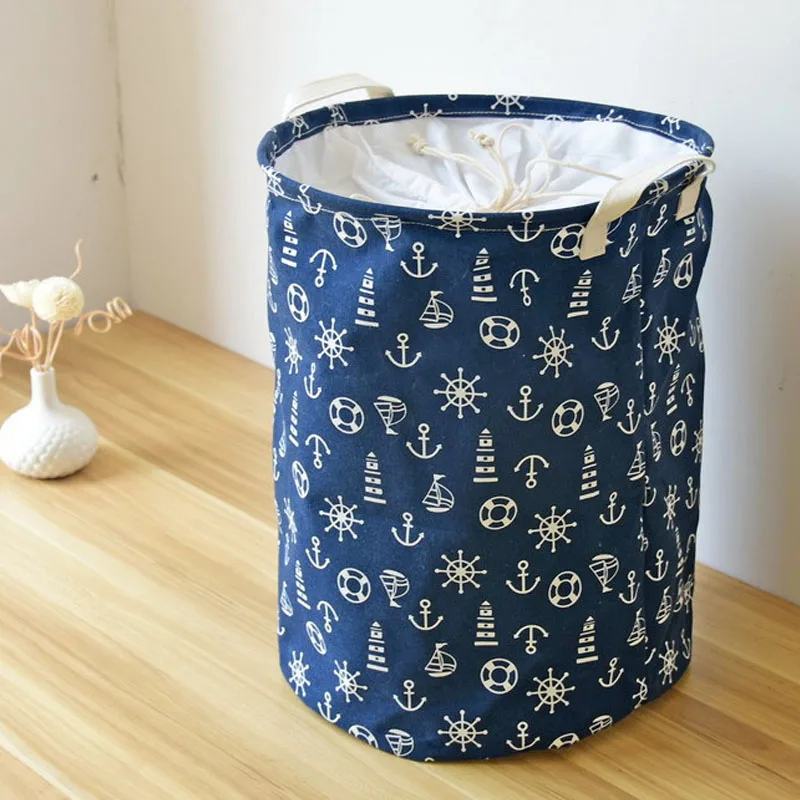 Хит продаж пыле хлопок Ткань хранения корзины для белья и препятствуют со