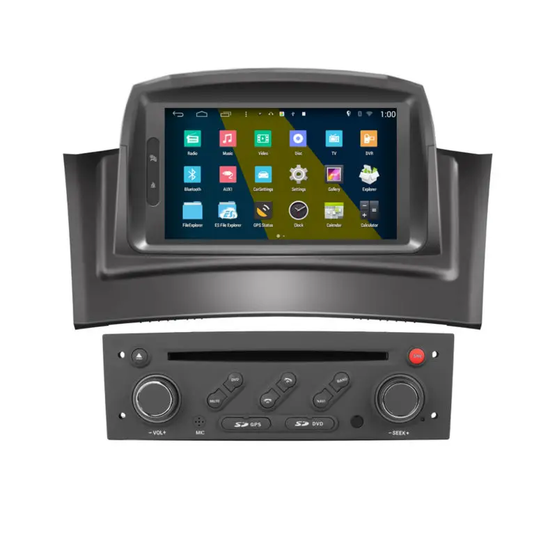 Rupse 7" Wifi SWC Quad Core Android 4.4 Auto DVD GPS Navigation Satnav Radio Stereo Headunit for 2005-2008 Renault Megane 2 |