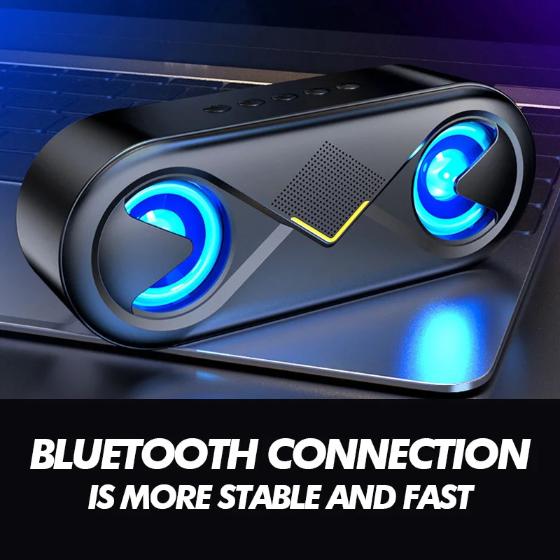 6D стерео звук портативный Bluetooth динамик глубокий бас беспроводной громкий