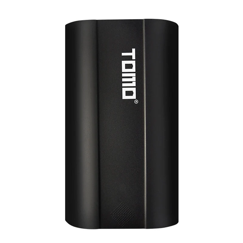 TOMO D2 Dual USB Li-Ion интеллектуальное зарядное устройство портативный lcd умный DIY банк питания для мобильного телефона Чехол Поддержка батареи 26650 - Цвет: Черный
