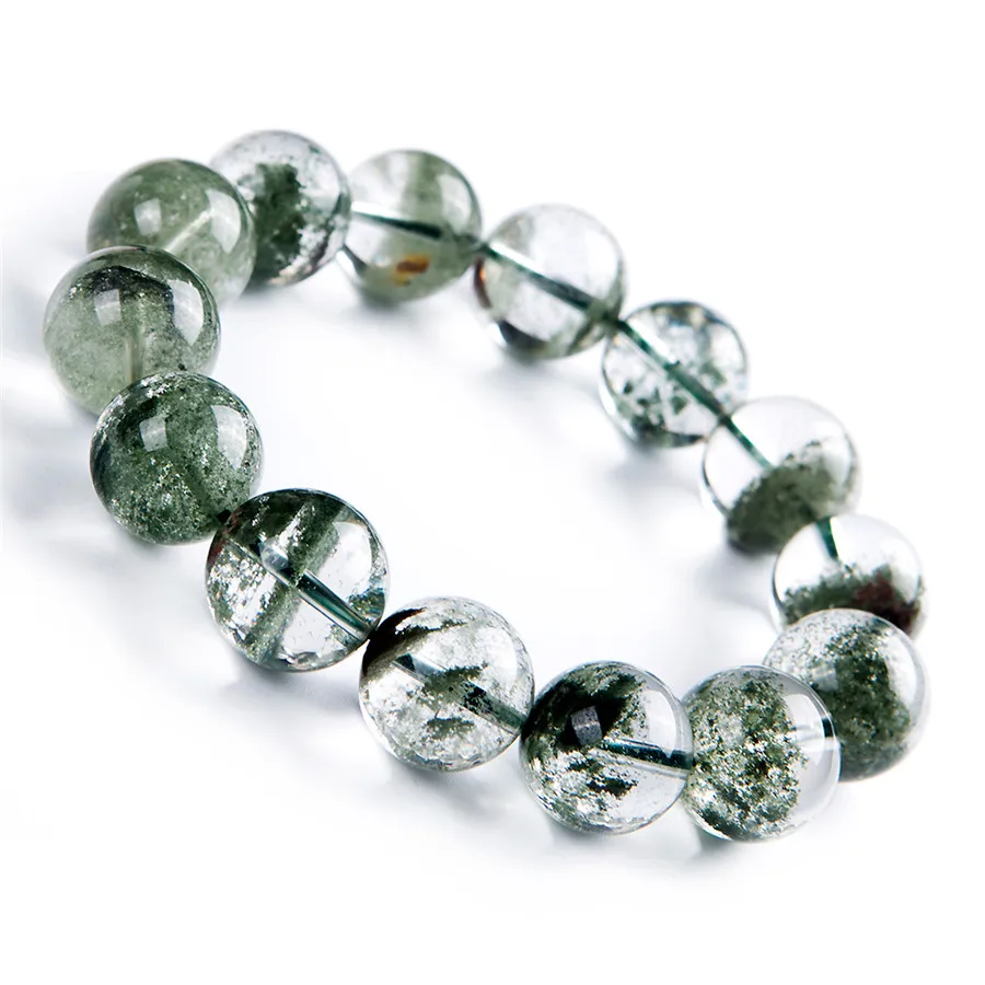 Натуральный зеленый Phantom кварцевые хрустальные прозрачные круглые камни большие