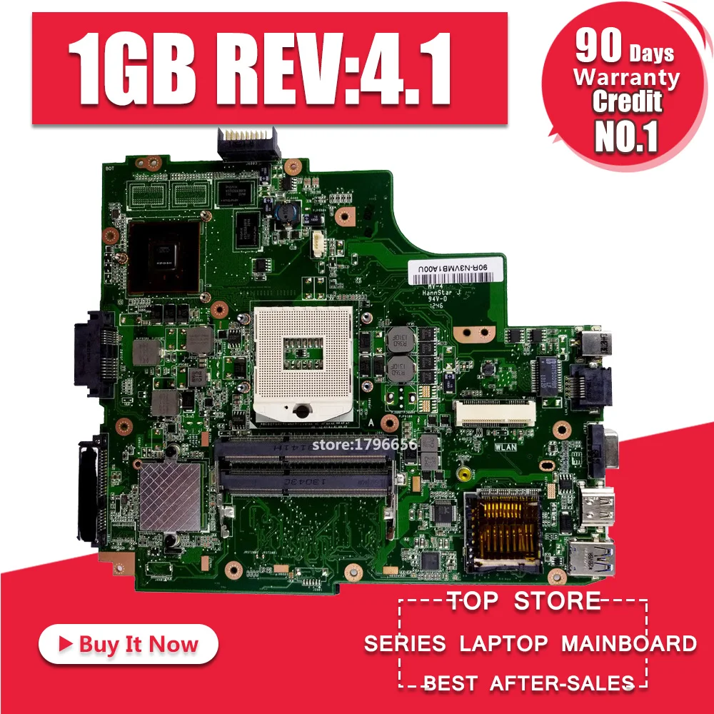 K43SV материнских плат REV: 4,1 1 Гб HM65 для ASUS X43S A43S K43S A83S A84S K43SJ K43SV Материнская плата ноутбука K43SV материнская плата ОК