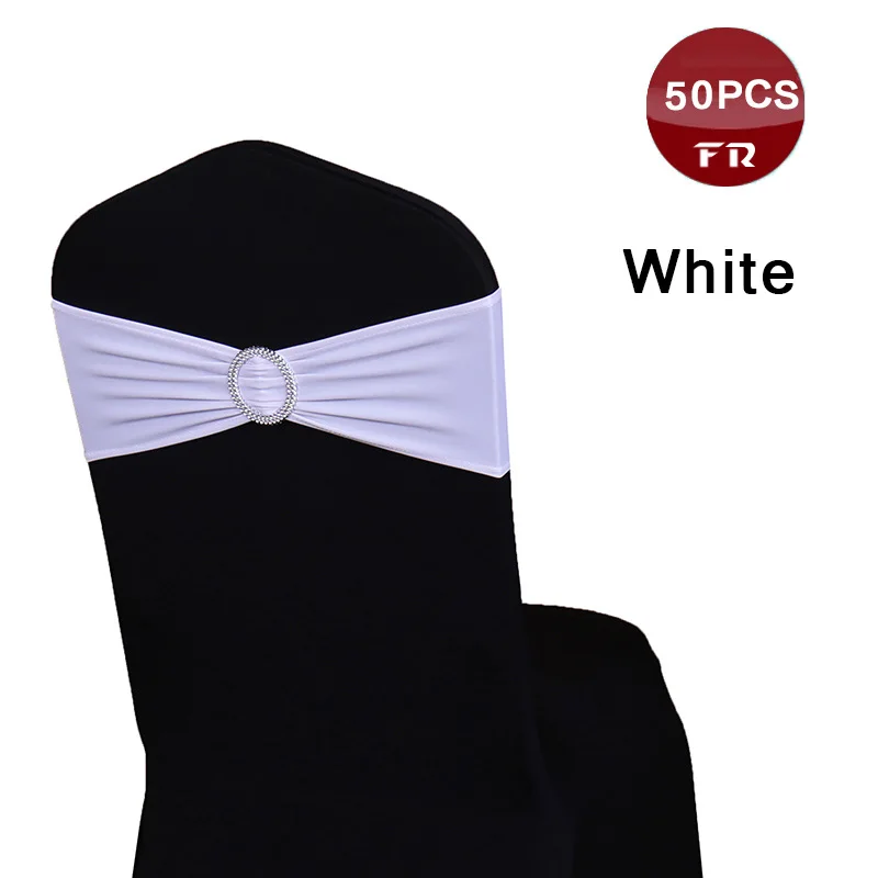 50 шт./Лот эластичные ленты из спандекса для стула с пряжкой|spandex chair bands|chair bandchair