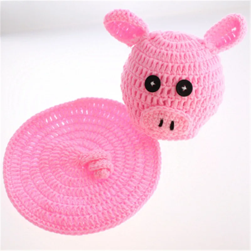 2Pcs/Set Newborn Photography Props Knitted Crochet Warm Photo Costume Baby Hat And Pant Suit Girl Boy Clothes Accessories | Детская