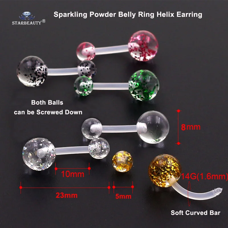 Фото Серьга-гвоздик Starbeauty из силикона, 1 шт. №3