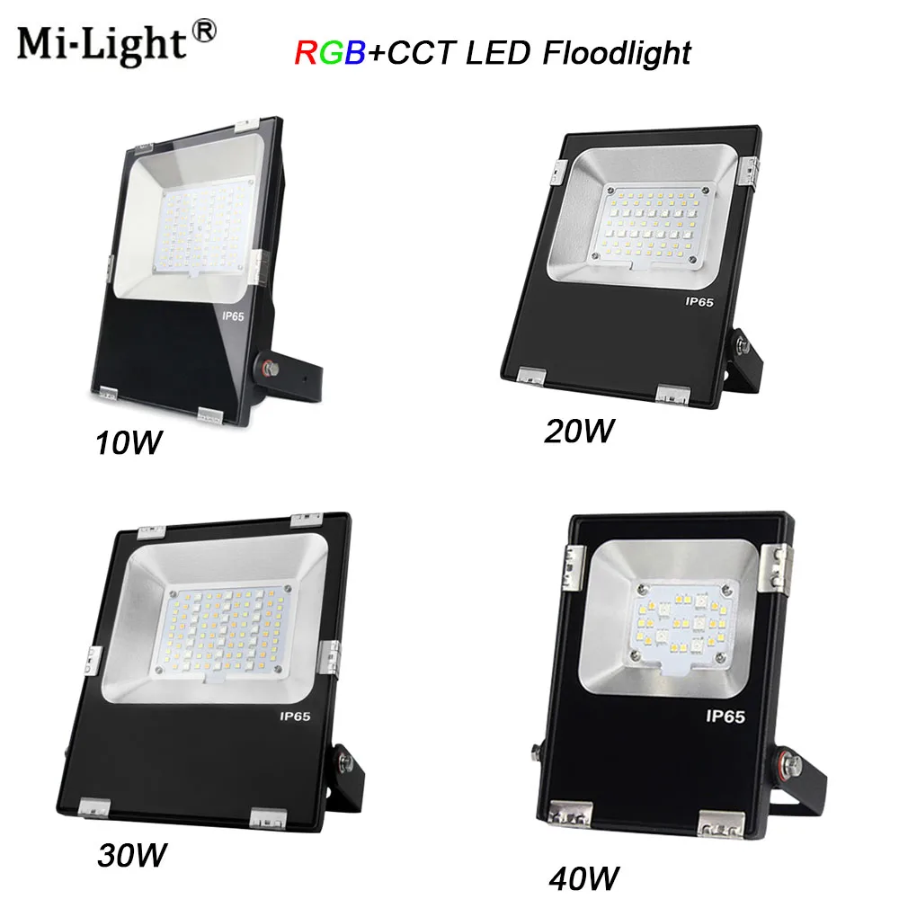 Miboxer FUTT02/ FUTT03/FUTT04 /FUTT05/FUTT06 10W/20W/30W/50W RGB+CCT LED Flood light AC100-240V DC24V IP65 Outdoor Garden Light