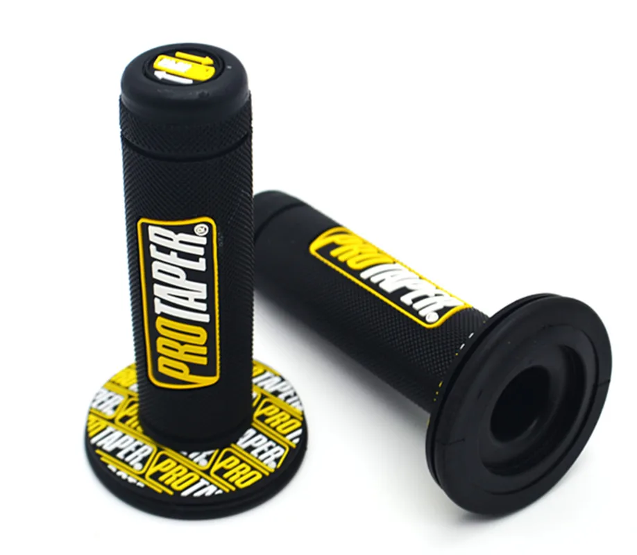 7/" резиновая ручка для мотоцикла girp Pro taper высокое качество Protaper Dirt Pit Bike - Цвет: Black yellow