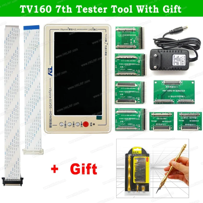 7th Scraper Set ТВ 160 6-го 7-го поколения LVDS VGA конвертер с дисплеем lcd/светодиодный тестер материнской платы Материнская плата инструмент+ мультиметр/скребок - Цвет: 7th Scraper Set