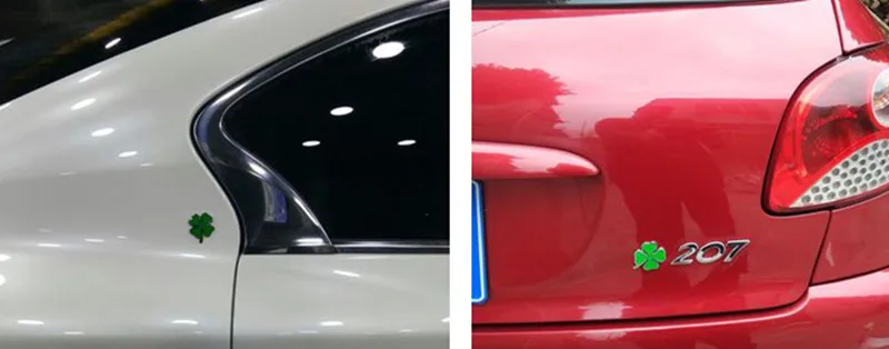 Алюминиевые наклейки с листом клевера для ALFA ROMEO 159 146 alfasouth GTV GTA и т. д.|Наклейки на