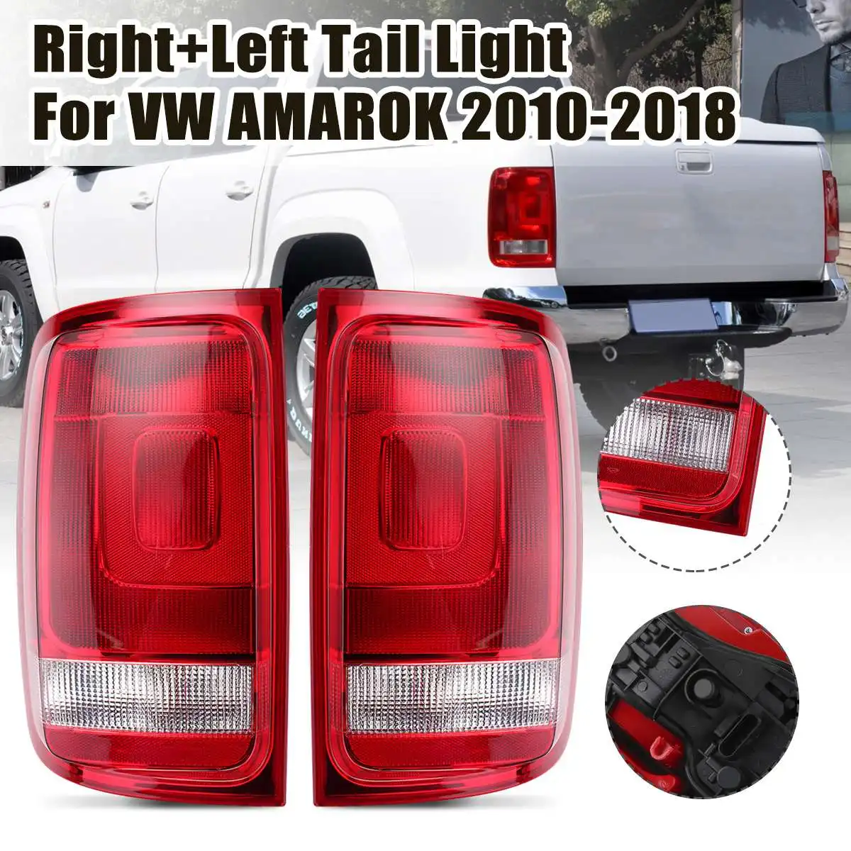 Задний светильник для VW Amarok 2010 2011 2012 2013 1 пара задний светильник s задний тормозной сигнал противотуманный светильник лампа для дыма пикап DRL