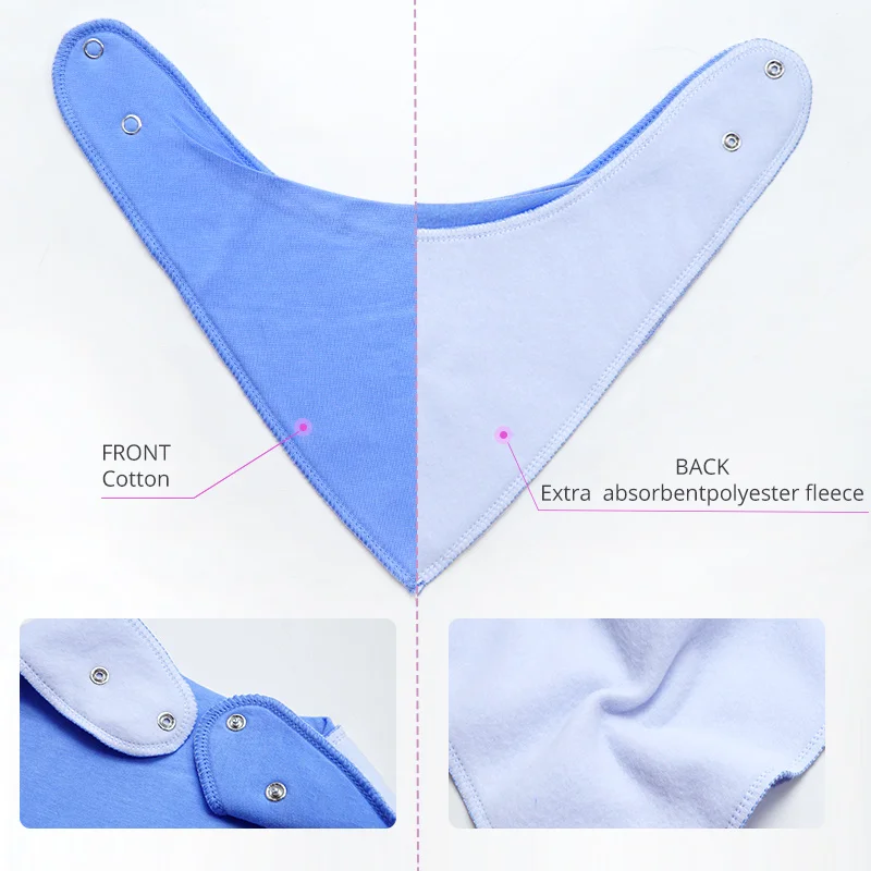 4pcs/lot Baby Bibs Bandana Cotton Waterproof Children Dribble Newborn Triangle Slabber Absorbent Cloth Feeding Burp | Детская одежда и