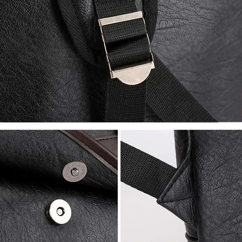 Высокое качество мужской рюкзак сумки повседневный из искусственной кожи Mochila