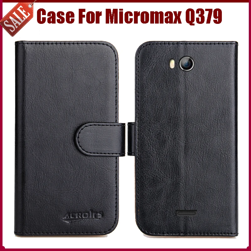 Горячая распродажа! Чехол Для Micromax Q379 6 цветов роскошный защитный кожаный