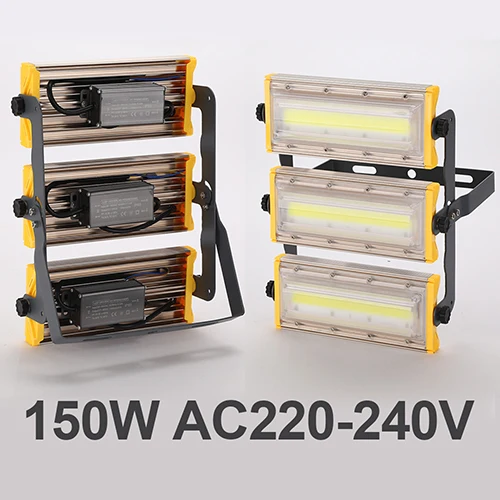 150W LUCKYLED Светодиодный прожектор светильник 50 Вт 100 Вт 150 Вт Точечный светильник напольный светильник AC220V 240V Водонепроницаемый IP65 светодиодный отражают садовый светильник Инж - Испускаемый цвет: 150W