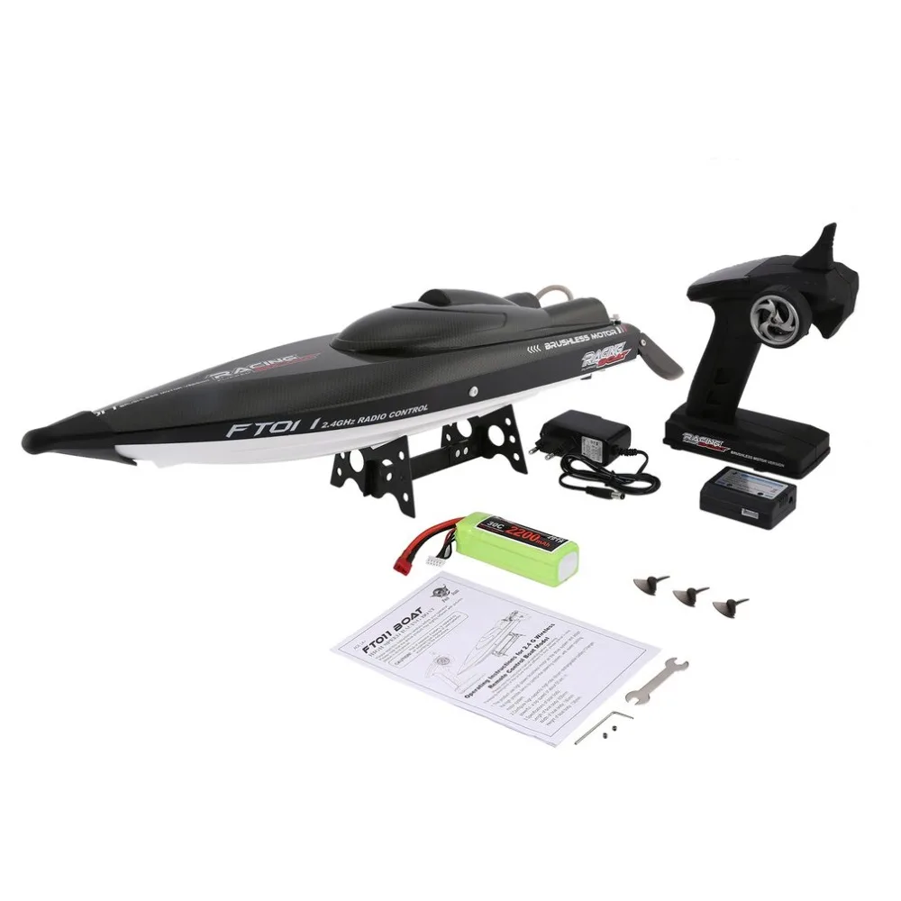 Feilun RC BoatFT011 2 4G 2CH 55 км/ч 65 см скоростная гоночная лодка с системой водяного