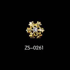 ZS0261 20 шт Рождество/ год 3D серебро/золото Снежинка Сплав дизайн ногтей DIY Стразы металлические украшения для ногтей товары для рукоделия ногтей ювелирные изделия - Цвет: ZS0261