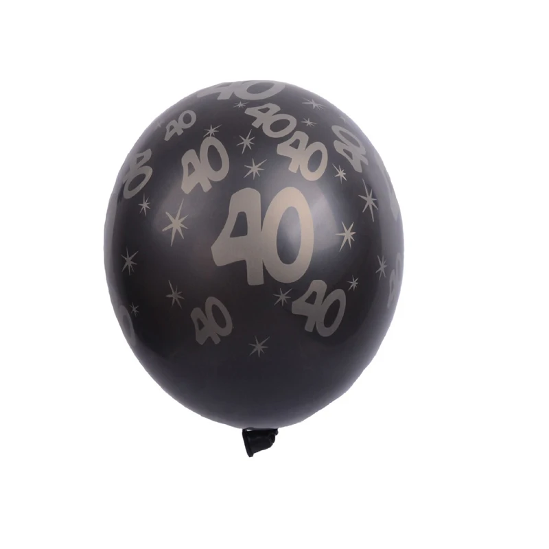 10 шт. 30th 40th 50th украшения на день рождения свадьба Юбилей вечерние латексные шары шар украшения для вечеринок PA140 - Цвет: as picture