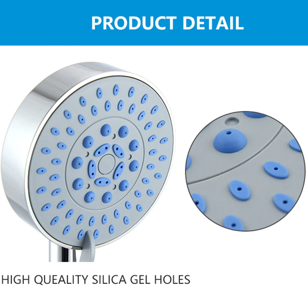 

Universal Handheld Water Bath Home Bathroom Shower Head High Pressure 5 mode New