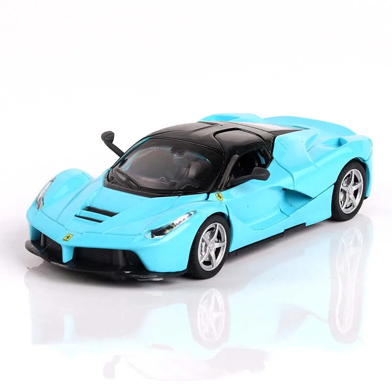 

1:32 Toys Car Child Alloy Sports Model Pull Back Car Sound and Light Three Open Door for Children Party Favors